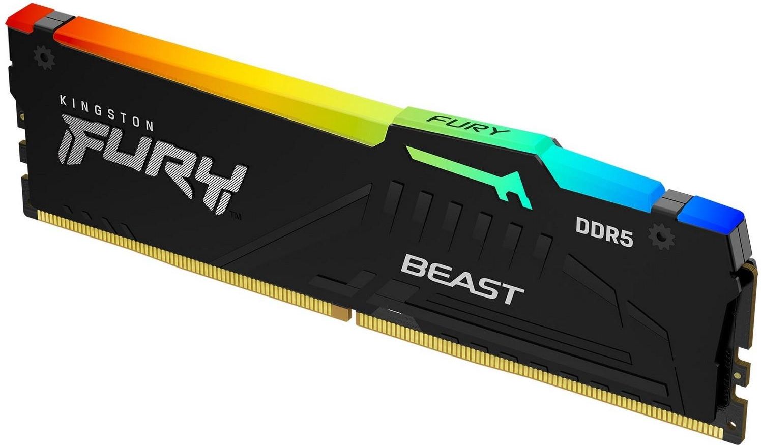 Kingston製 DDR5 メモリ 16GB × 2(合計32GB) Pamięć RAM Kingston Fury Beast RGB 32GB (2x16GB) DDR5