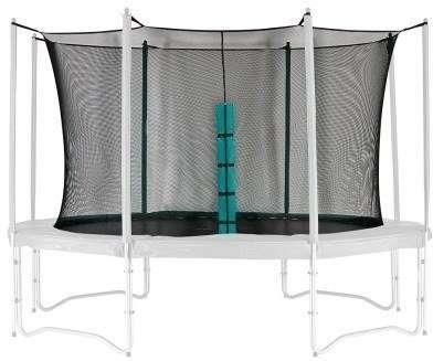 Siatka ochronna do trampoliny wewnętrzna 12ft/374 cm 180 cm wysokość na 8 słupków