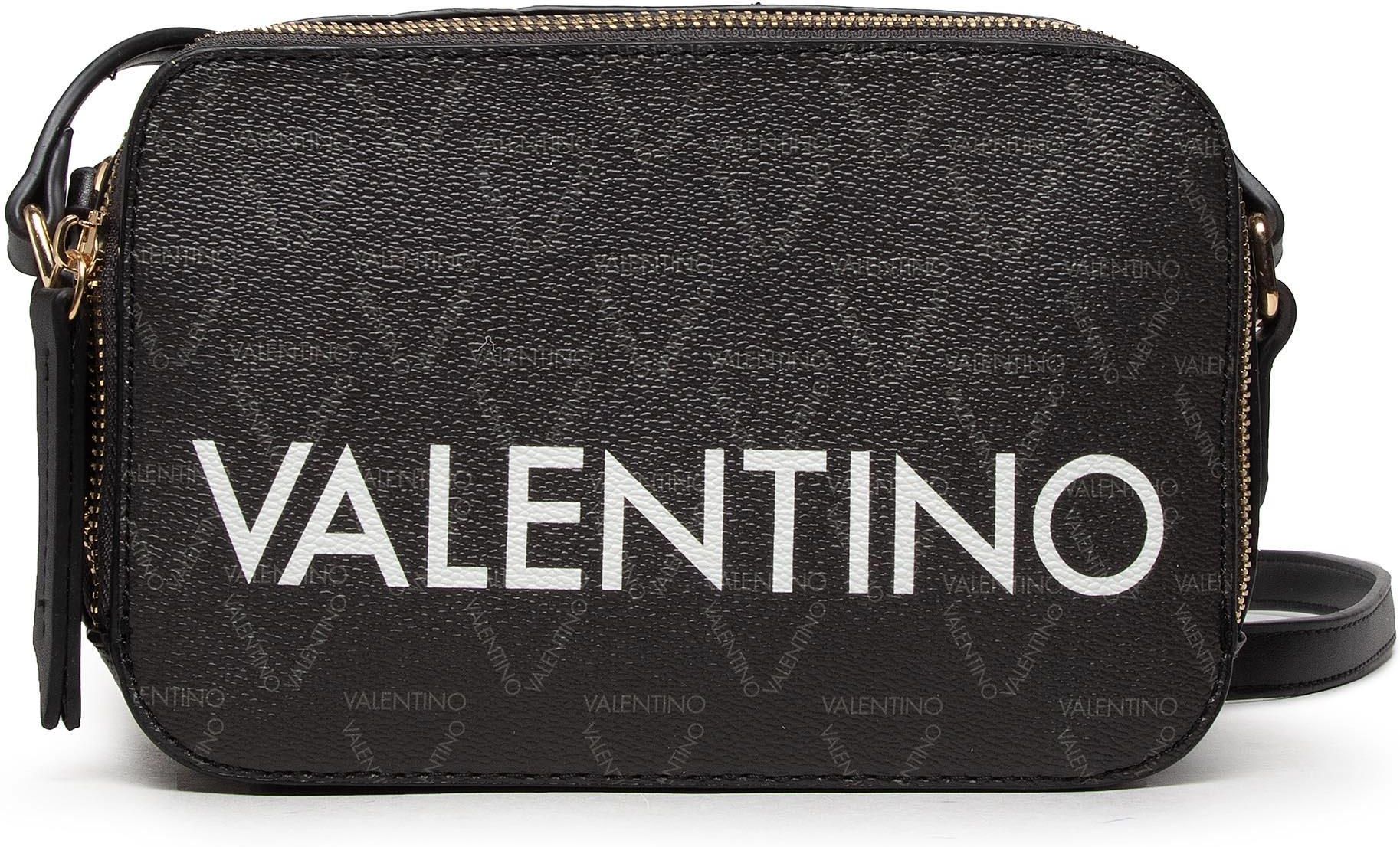 Valentino Liuto Shopper Nero/Multicolor - Borsa In Poliuretano Riciclato Con Due Manici E Tracolla Regolabile - Dimensioni 34 X 25,5 X 11 Cm - copertina