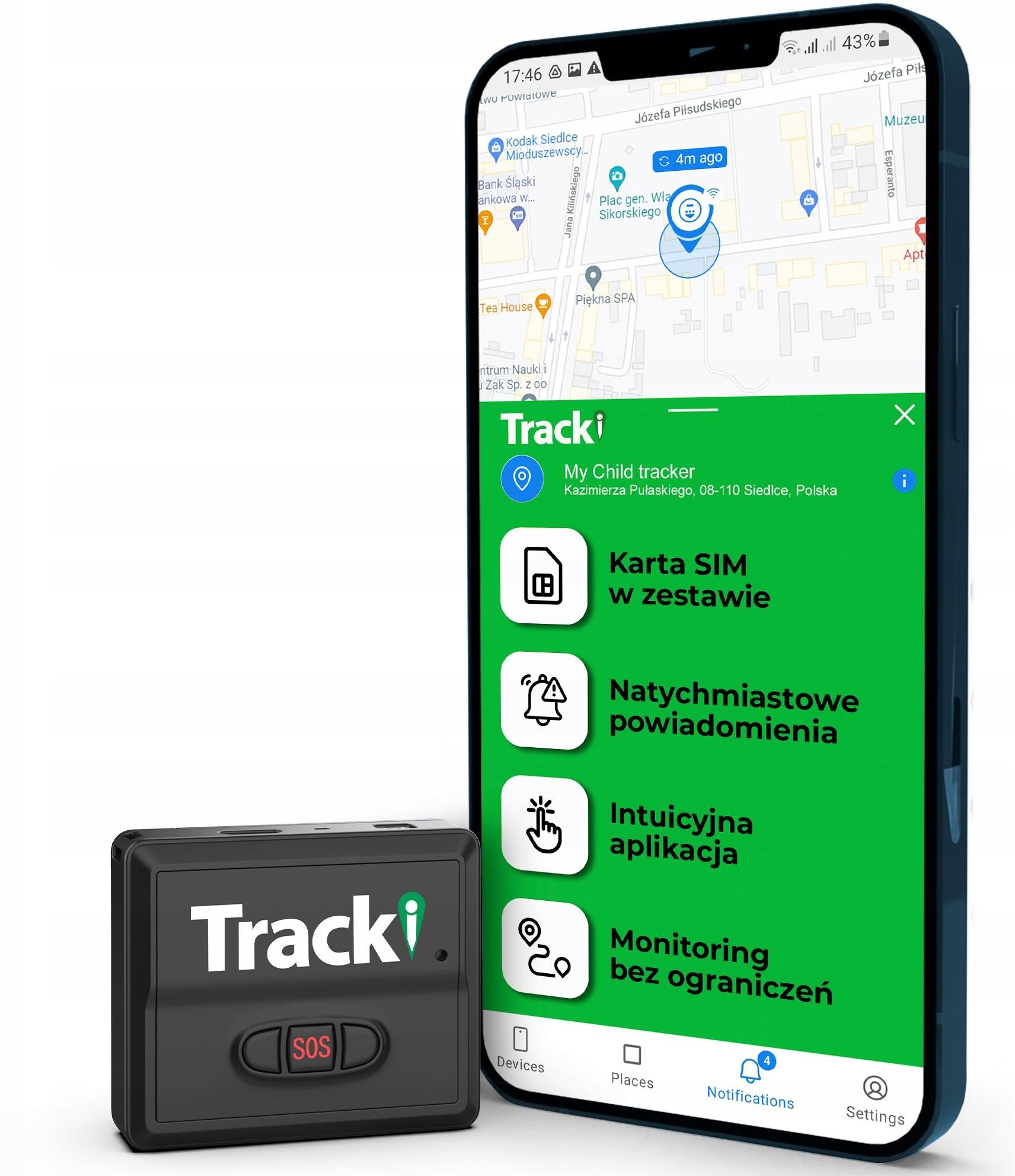 Trackimo Lokalizator Gps Tracki 3G Powerpack Subskrypcja 1R