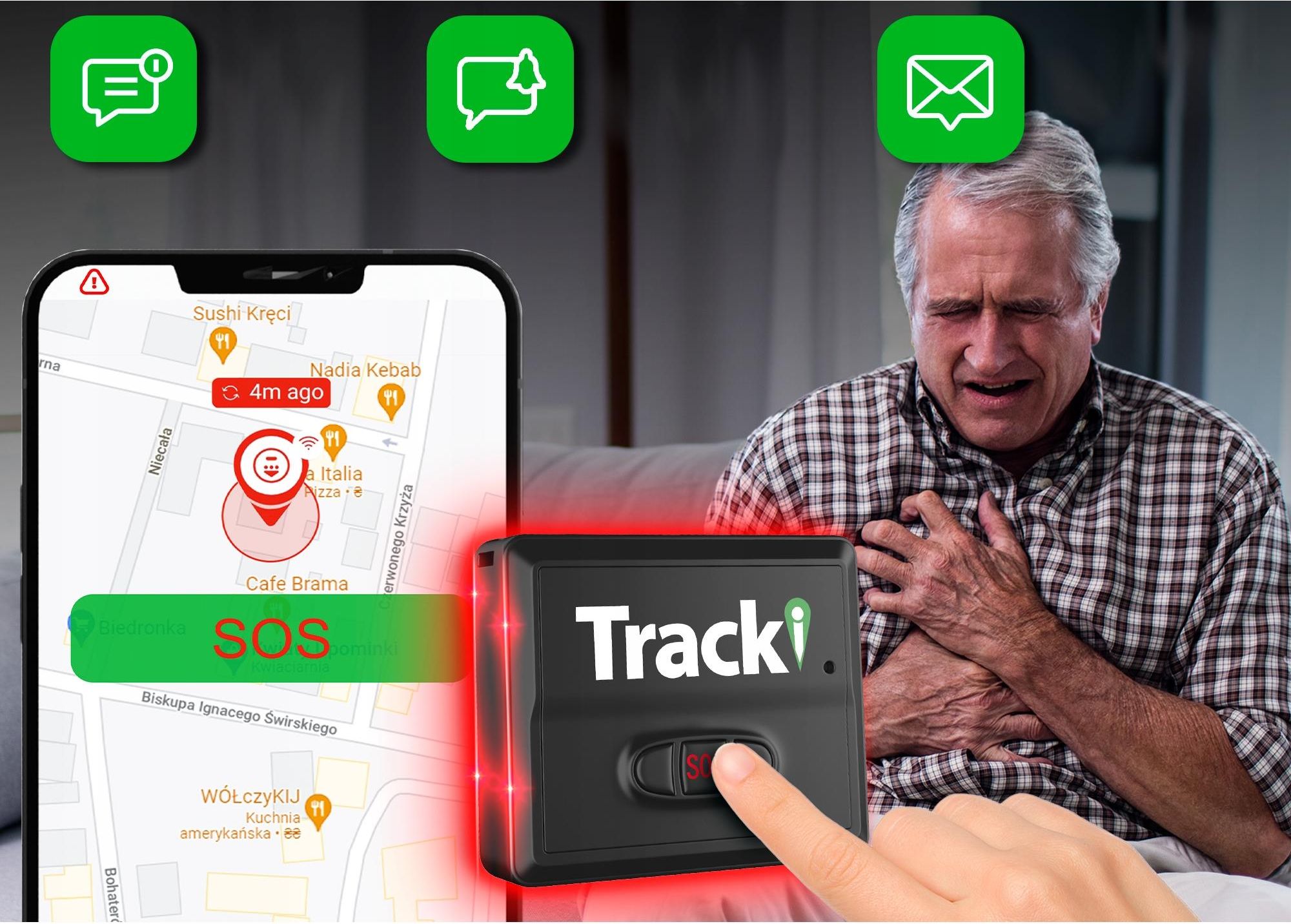 Trackimo Lokalizator Gps Tracki 3G + Subskrypcja Na 1 Rok