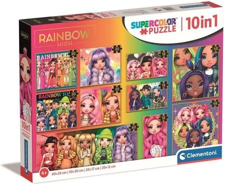 Clementoni Puzzle 10W1 Supercolor Rainbow High