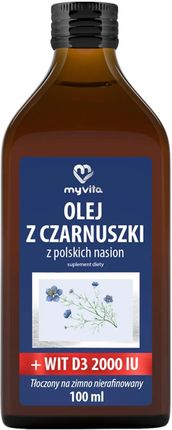 Proness MyVita Olej z Czarnuszki + witamina D3 2000 IU, 100ml 