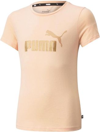 PUMA Koszulka dla dzieci Puma ESS+ Logo Tee - Pomarańczowy, Różowy