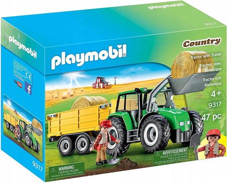 Playmobil 9317 Country Wielki Traktor Z Przyczepą