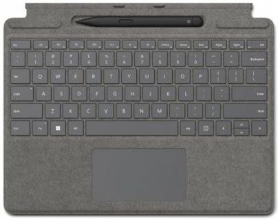 Microsoft Klawiatura Surface Signature Keyboard z piórem Slim Pen 2 Commercial Platinium 8X8-00067 do Pro 8 / (8X800067)