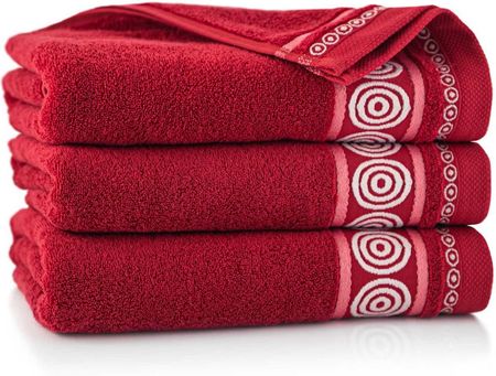 Zwoltex Ręcznik Czerwony Rondo 30X50cm