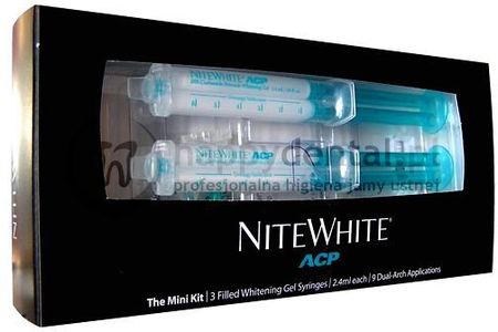 NITEWHITE ACP 16% Mini 3 strzykawki - żel do nakładkowego wybielania zębów