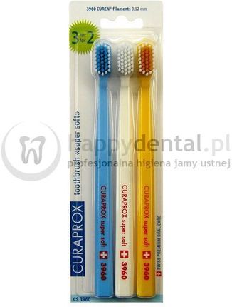 CURAPROX CS 3960 3ER Pack promocyjny zestaw wyjątkowych szczoteczek do zębów 2+1