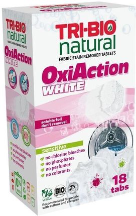 TRI BIO Tabletki do prania OXI ACTION WHITE 18 szt