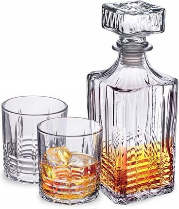 Altom Design Zestaw Do Whisky Karafka 4 Szklanki 330Ml Muscat