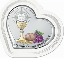 Beltrami Obrazek Pamiątka I Komunii z napisem na białym panelu. | Rozmiar: 11.5x10 cm | SKU: BC6755SF/1COL