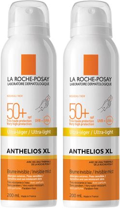 La Roche-Posay Anthelios Ultra-Light Spf50+ Sun Protection Spray 2x200ml