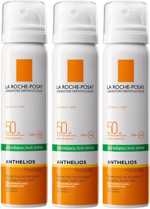 La Roche-Posay Anthelios Anti-Shine Sun Protection Invisible Spf50+ Face Mist 3x75ml
