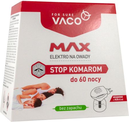 Vaco Elektro Max + Płyn Na Komary 60 Nocy 45ml