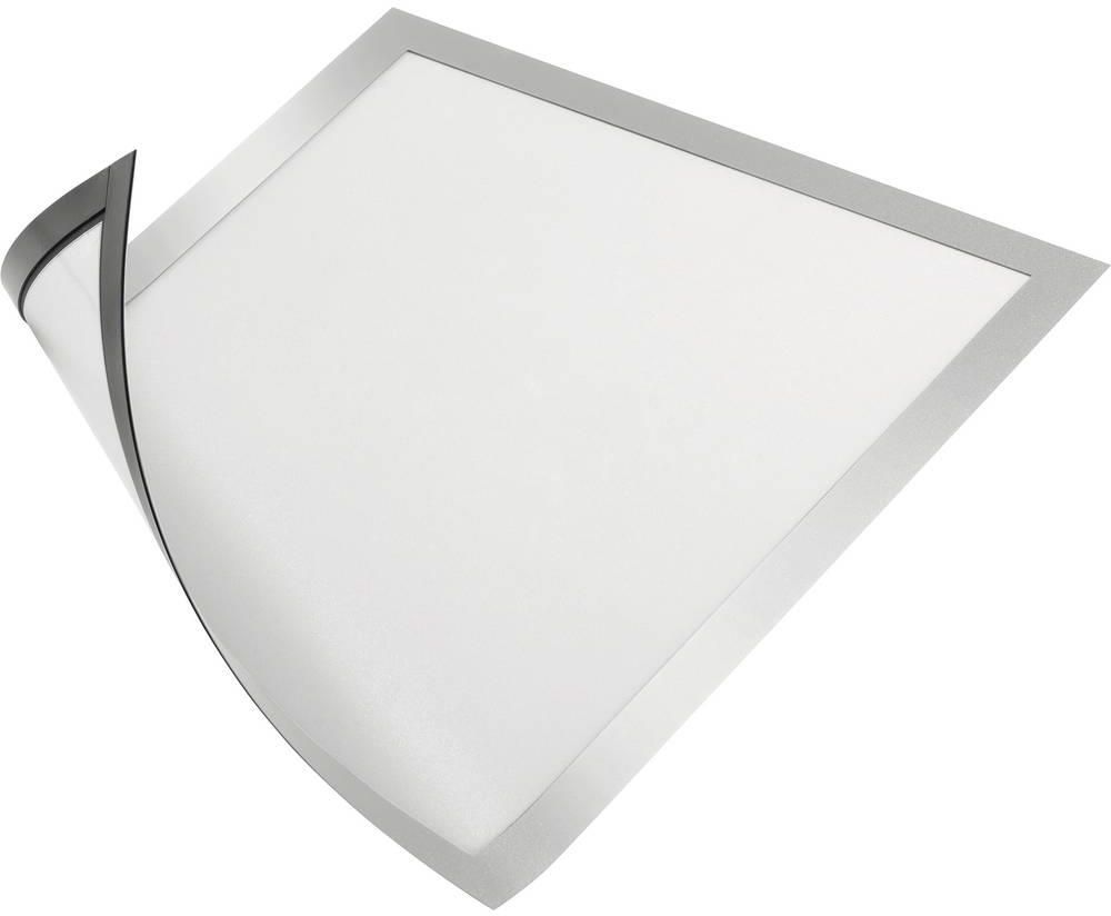 Durable 4945130 Infokader Duraframe Magnetic Security (A4, magnetische bevestiging voor metalen oppervlakken) 5 stuks, geel/zwart