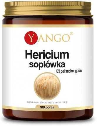 Yango Grzyb Hericium Soplówka - Ekstrakt 10% Polisacharydów 50g