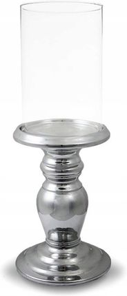 Świecznik Ceramiczno - Szklany - Wysokość 34,5 cm