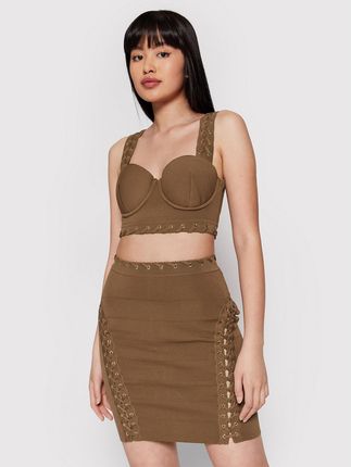 Elisabetta Franchi Top TK-37B-22E2-V290 Brązowy Regular Fit