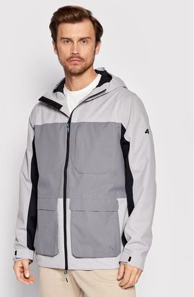 4F Kurtka przeciwdeszczowa H4L22-KUM060 Szary Regular Fit