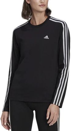 Koszulka adidas Sportswear Essentials 3-Stripes Long Sleeve HF7261 - czarna