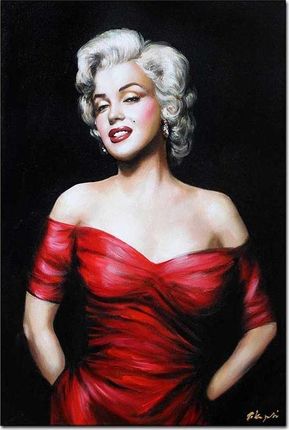 ART-POL OBRAZ OLEJNY RĘCZNIE MALOWANY MARILYN MONROE