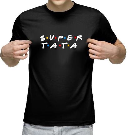 Super fajna koszulka z nadrukiem na prezent dla super fajnego TATY
