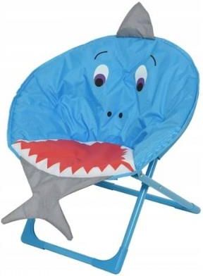Krzesło ogrodowe dla dzieci składane rekin 52 cm