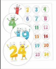 Zdjęcie Learnhow Naklejki Do Szafki Cyfry 01 24szt. - Jawor