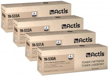 Tonery Actis TH-530A/531A/532A/533A (zamiennik nr HP 304A) – komplet