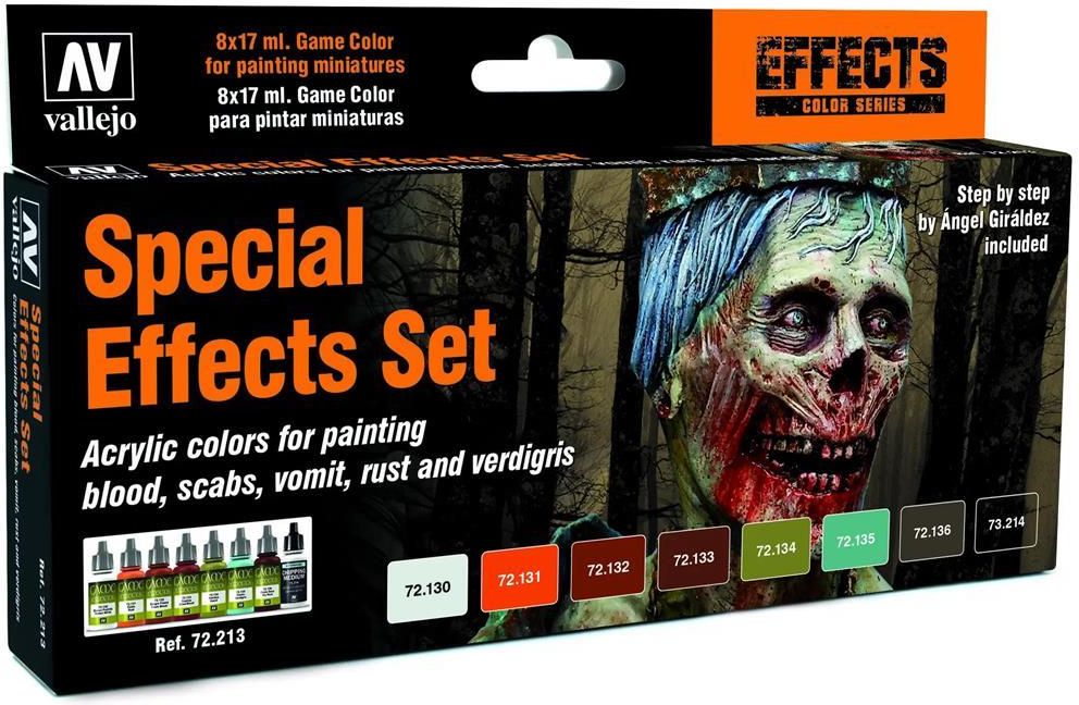 Vallejo Vomit Special Effect Game Color Paint Set - 17ml Acrylic Paints For Miniatures
