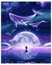 Zdjęcie Twoje Hobby Malowanie Po Numerach Wieloryb Na Niebie 40X50Cm - Gostynin