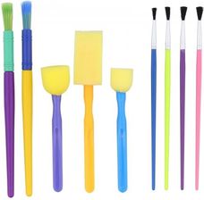 Zdjęcie Free & Easy Zestaw Pędzli Do Malowania 9 El Gruby Cienki Gąbki - Miechów