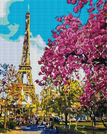 Mozaika Diamentowa Letni Paryż 40X50Cm
