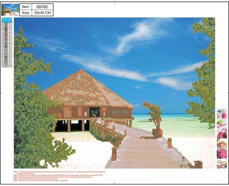 Panta Plast Mozaika Diamentowa 5D Kit 40X50cm Maldives 89760