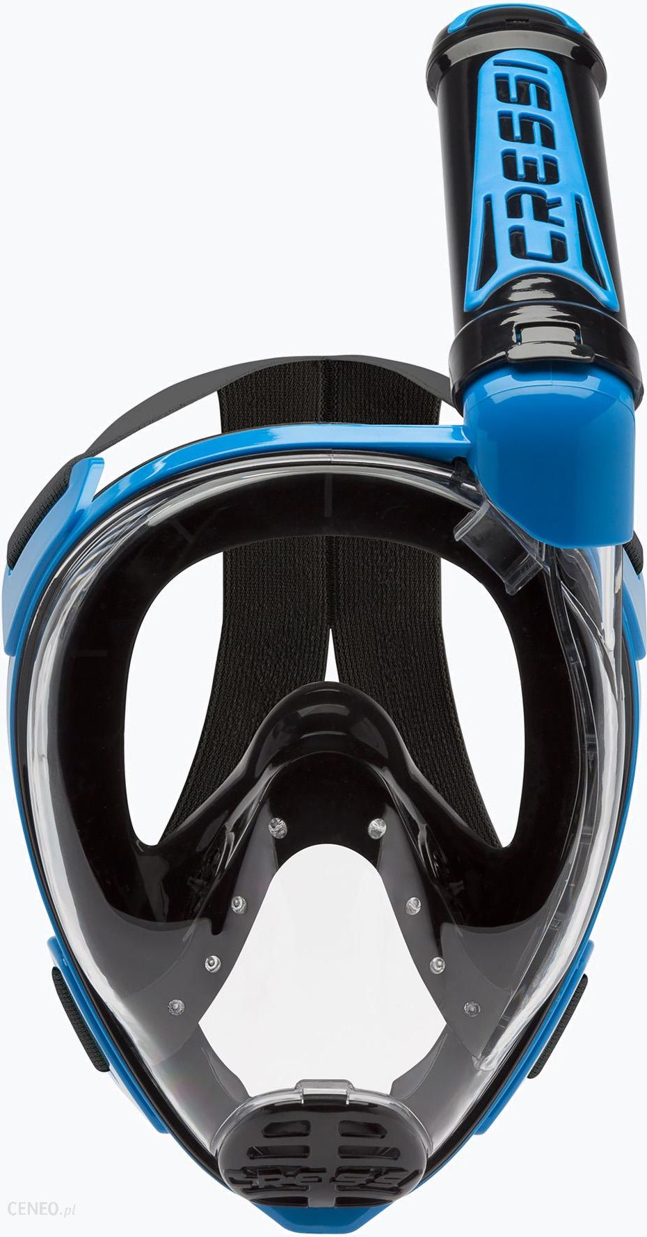 Cressi Maska Pełnotwarzowa Do Snorkelingu Duke Dry Czarno Niebieska Xdt005020 8022983111124