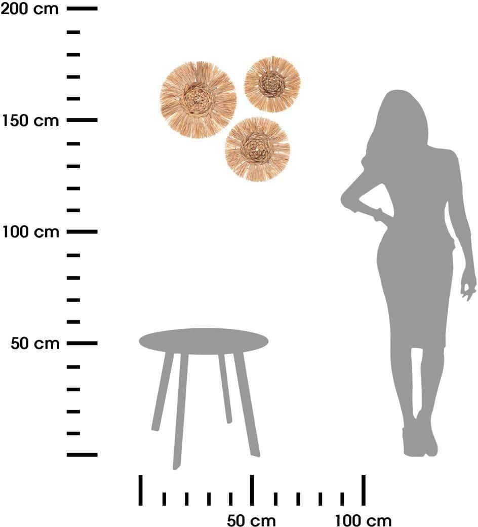 Komplet ozdób ściennych Raffia