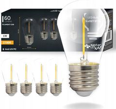 Zdjęcie Żarówki ledowe retro Edison LED E27 Filament Vita ST14 2700K 1W opakowanie 5 sztuk - Bobolice