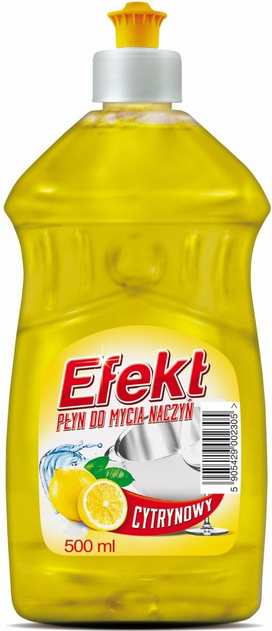 Efekt Płyn Do Mycia Naczyń Cytrynowy 500ml Opinie I Atrakcyjne Ceny Na Ceneopl