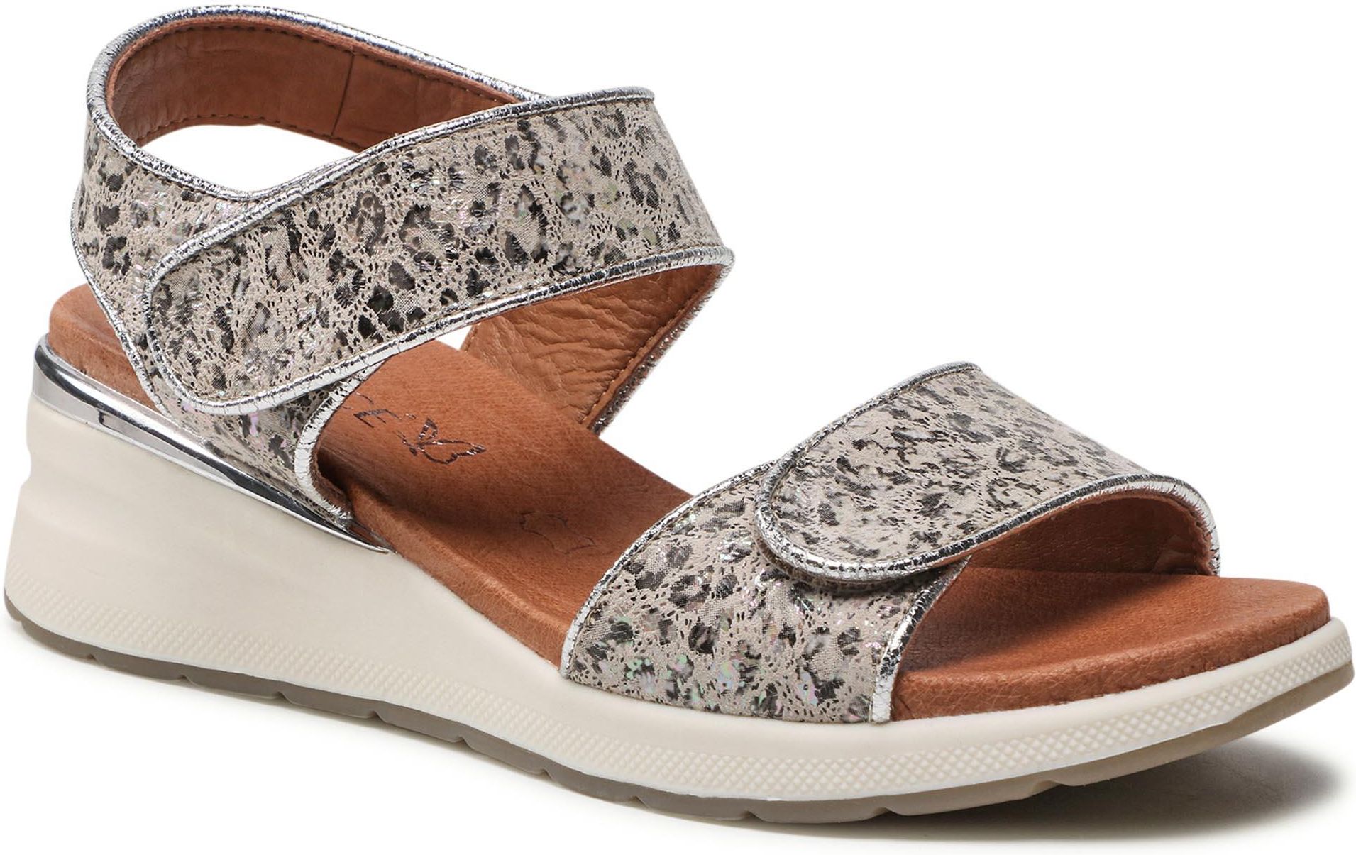 CAPRICE Sandali Bassi Donna 9-28307-44 - Con Plantare Memory Foam E Pelle Di Qualità