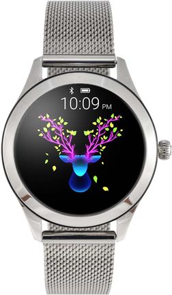 Watchmark Smartwatch Sportowy Damski Wkw10 Srebrny Szary