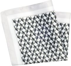 Zdjęcie Poszetka Męska ALTIES, Szaro-Czarna Wzór Geometryczny, 3D, Męska, Elegancka POSZALTTANIA0642 - Jarosław