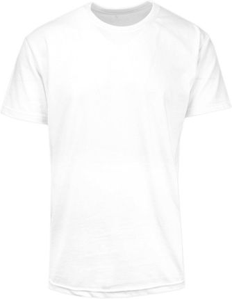 T-Shirt Bawełniany Biały Męski Bez Nadruku, Koszulka, Krótki Rękaw, Basic, U-neck TSKOWHVRD0001bialy