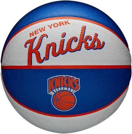 Wilson Team Retro New York Knicks Mini Ball WTB3200XBNYK Blue White Orange