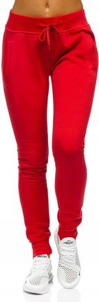 Spodnie Damskie Dresowe Czerwone CK-01B Denley_l