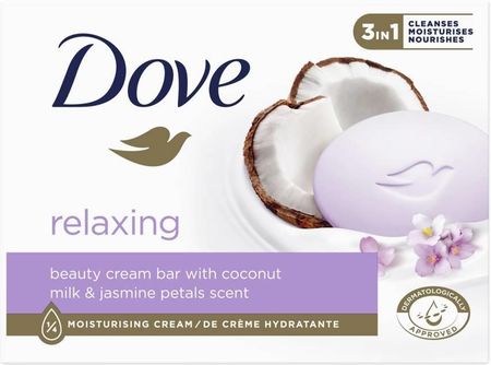 Dove Relaksujące Mydło W Kostce 3In1  Coconut Milk & Jasmine 90G 