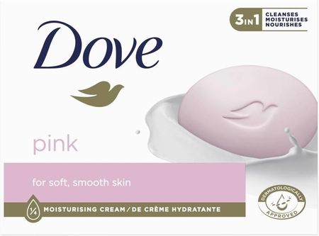 Dove Kremowe Mydło W Kostce 3In1  Pink 90G 