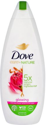 Dove Care By Nature Żel Pod Prysznic Glowing  Lotus Flower Extract & Rice Water 600Ml 
