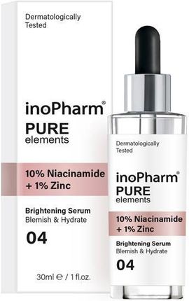 Inopharm Pure Elements 10% Niacinamide +1% Zinc Normalizujące Serum Do Twarzy 10% Niacynamid + 1% Cynk 30 ml