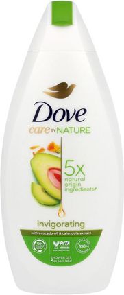 Dove Care By Nature Żel Pod Prysznic Invigorating  Avocado Oil & Calendula Extract 400Ml 